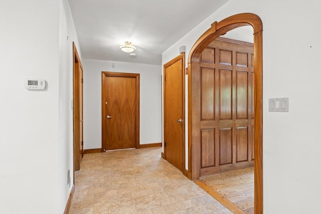 4 Farmland Rd, Saugus, MA 01906 - hallway featuring baseboards and arched walkways