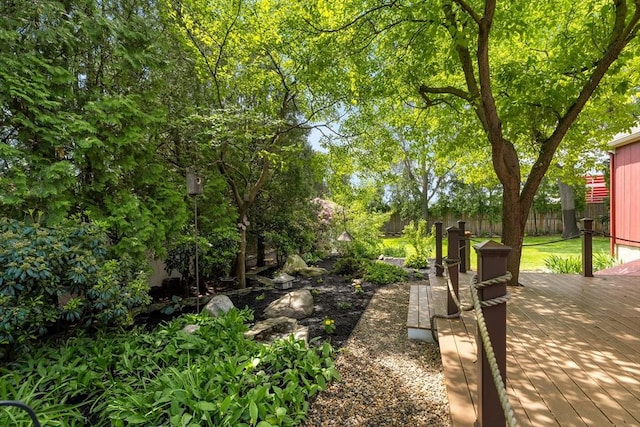 4 Farmland Rd, Saugus, MA 01906 - view of yard with a wooden deck