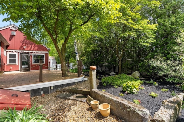 4 Farmland Rd, Saugus, MA 01906 - view of yard featuring a deck