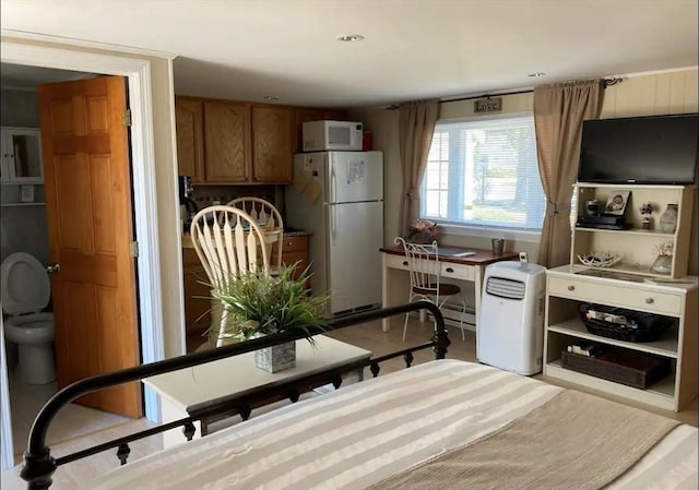 kitchen with white appliances