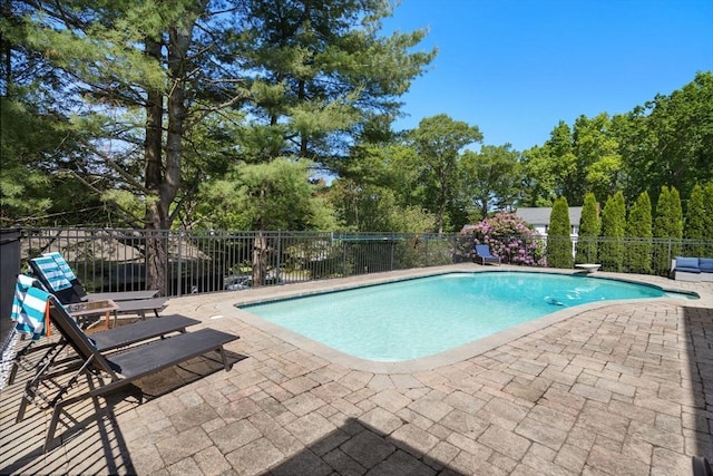 1 Pleasantview Ter, Framingham, MA 01701 - view of pool with a patio and view of wooded area