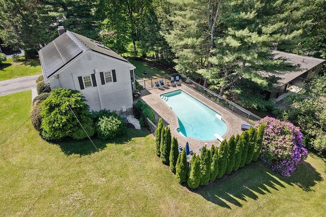 1 Pleasantview Ter, Framingham, MA 01701 - aerial view of property and surrounding area featuring a pool