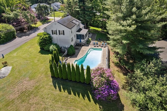 1 Pleasantview Ter, Framingham, MA 01701 - aerial view of property and surrounding area with a pool