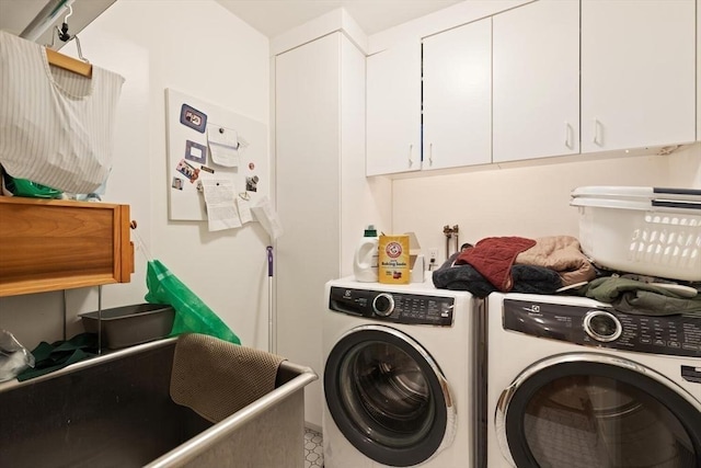 210 Melrose St, Newton, MA 02466 - washroom with independent washer and dryer and cabinet space