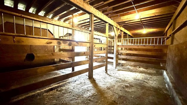 view of horse barn