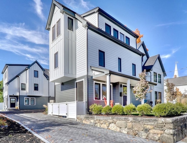 view of front of house featuring board and batten siding