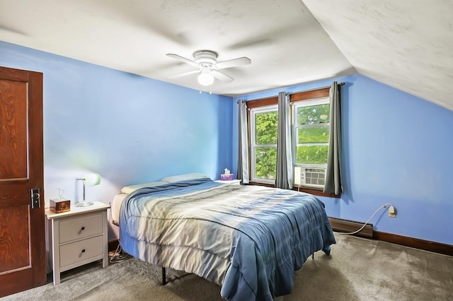 16 Boyce St, Worcester, MA 01603 - carpeted bedroom with vaulted ceiling and a ceiling fan