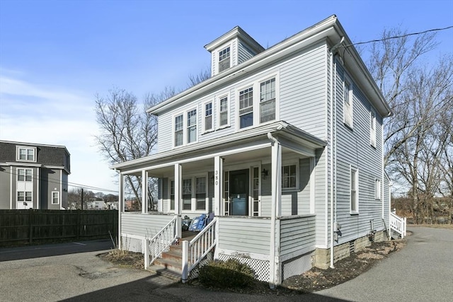 378-380 Neponset Ave, Boston, MA 02122 - view of front of house featuring covered porch