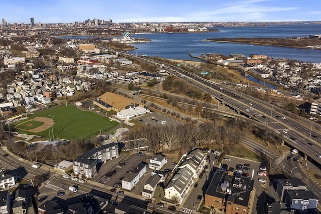 378-380 Neponset Ave, Boston, MA 02122 - aerial overview of property's location featuring a highway, nearby urban area, and a nearby body of water