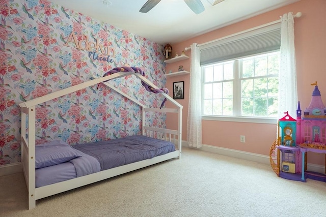 15 Rose Ln, Uxbridge, MA 01569 - carpeted bedroom featuring baseboards and ceiling fan