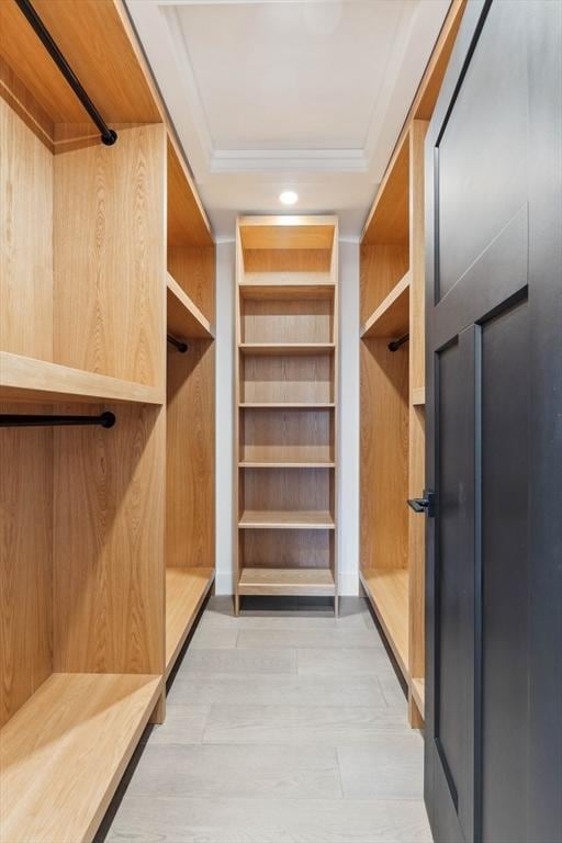 mudroom with crown molding