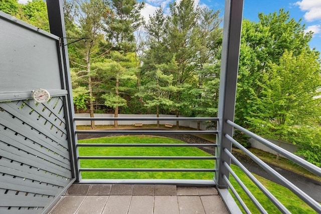 1 Loring Ave Unit 206, Swampscott, MA 01907 - balcony featuring view of wooded area