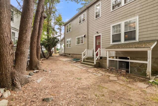 view of rear view of property