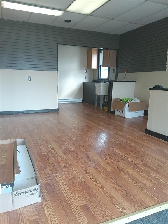 248 S Main St, Attleboro, MA 02703 - unfurnished room featuring wood finished floors and a paneled ceiling