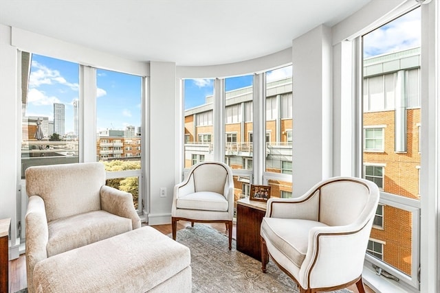 sunroom featuring a wealth of natural light