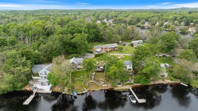 52 Lake Shore Dr, Essex, MA 01929 - aerial view of property's location featuring a forest and a large body of water