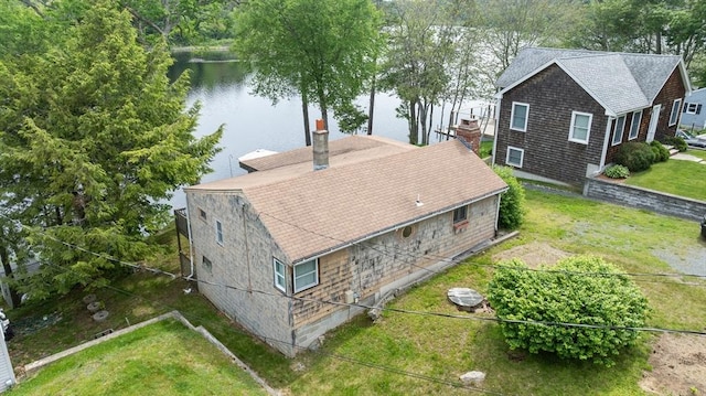 52 Lake Shore Dr, Essex, MA 01929 - view from above of property with a nearby body of water