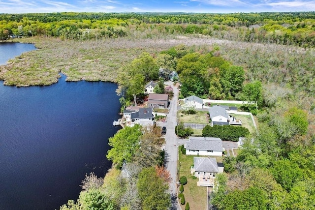 1 Batchelder Ave, North Reading, MA 01864 - bird's eye view of a heavily wooded area and a nearby body of water