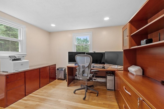 81 Baldwin Rd, Billerica, MA 01821 - office with light wood-style flooring, plenty of natural light, and recessed lighting