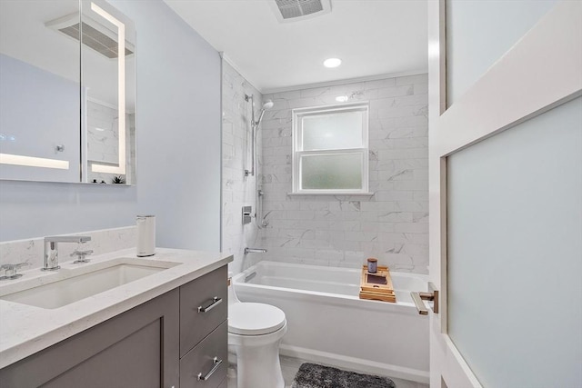 81 Baldwin Rd, Billerica, MA 01821 - bathroom with vanity and bathtub / shower combination