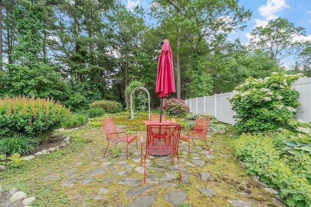 81 Baldwin Rd, Billerica, MA 01821 - view of yard with a patio and outdoor dining space