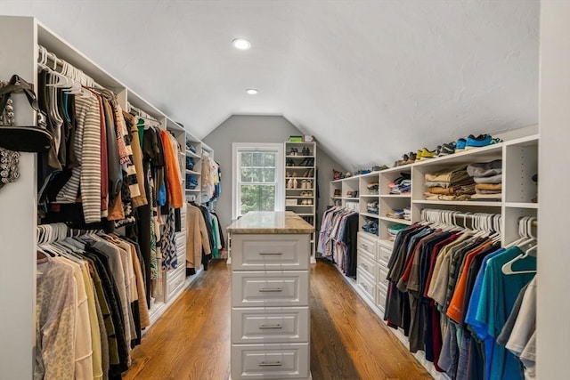 4 Kestrel Way, Carver, MA 02330 - walk in closet featuring vaulted ceiling and light wood-type flooring