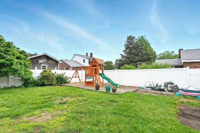 19 Arnold Ave, Chicopee, MA 01013 - view of yard with a playground