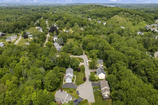 66 Saville, North Andover, MA 01845 - aerial view of property's location featuring a heavily wooded area