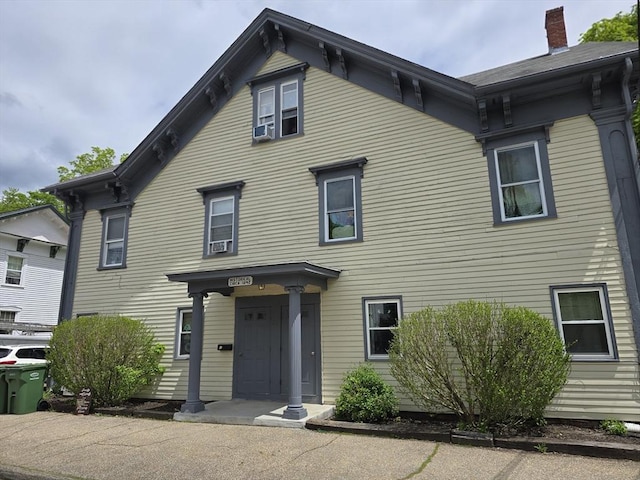 20 Central St, West Brookfield, MA 01585 - italianate house with a chimney