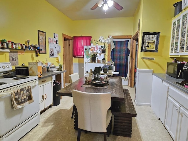20 Central St, West Brookfield, MA 01585 - dining area with ceiling fan