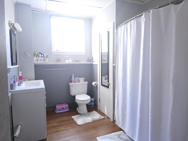 20 Central St, West Brookfield, MA 01585 - bathroom with toilet, wood finished floors, and vanity