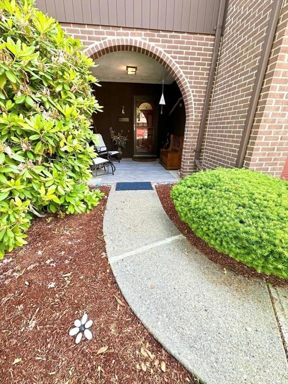 6 Tamarack Ln Unit 6, Peabody, MA 01960 - property entrance with brick siding