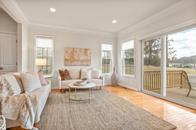 sunroom / solarium with a wealth of natural light