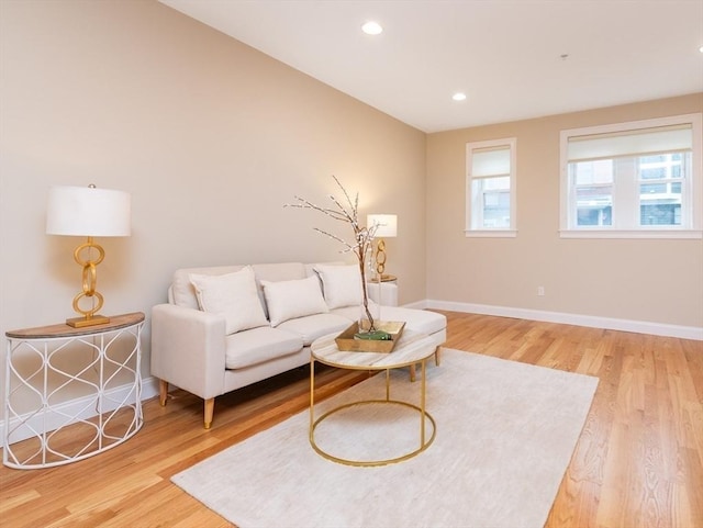 170 I St Unit 1, Boston, MA 02127 - living area featuring wood finished floors, baseboards, and recessed lighting