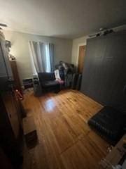 living room with wood-type flooring