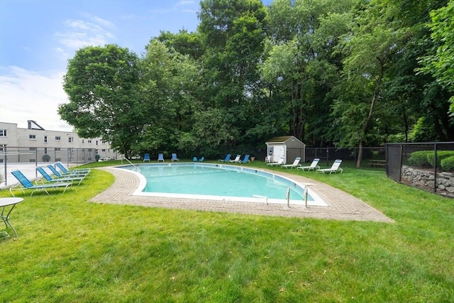 22 Chestnut Pl Unit 111, Brookline, MA 02445 - community pool with a storage unit