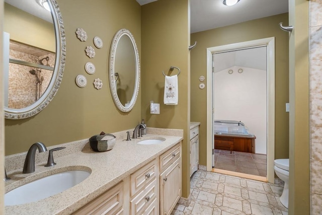 16 Wadsworth Ln, Dartmouth, MA 02748 - bathroom featuring toilet and double vanity