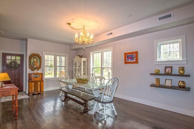 56 Otis-Tolland Rd, Blandford, MA 01008 - dining room with a chandelier, wood finished floors, and plenty of natural light