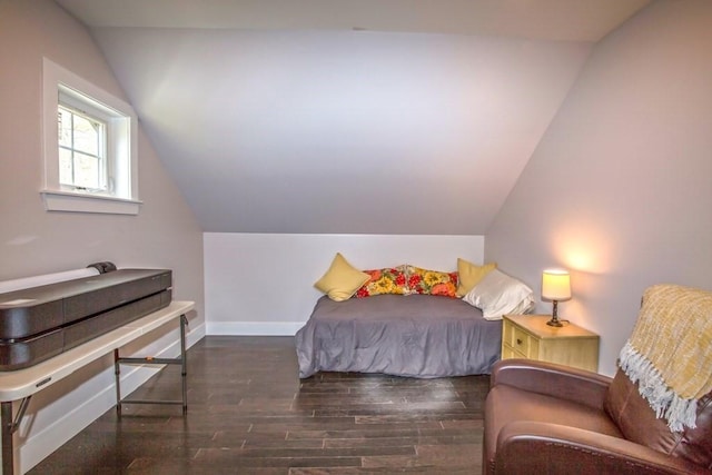 56 Otis-Tolland Rd, Blandford, MA 01008 - bedroom featuring wood finished floors and vaulted ceiling