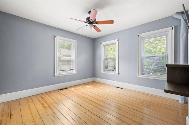 661 Main St, Hanson, MA 02341 - empty room featuring wood-type flooring and ceiling fan