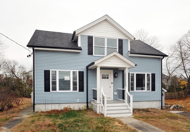 view of front of home