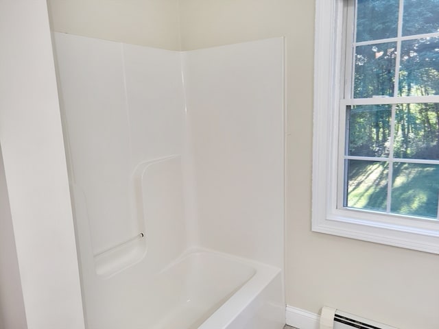 bathroom featuring a baseboard radiator