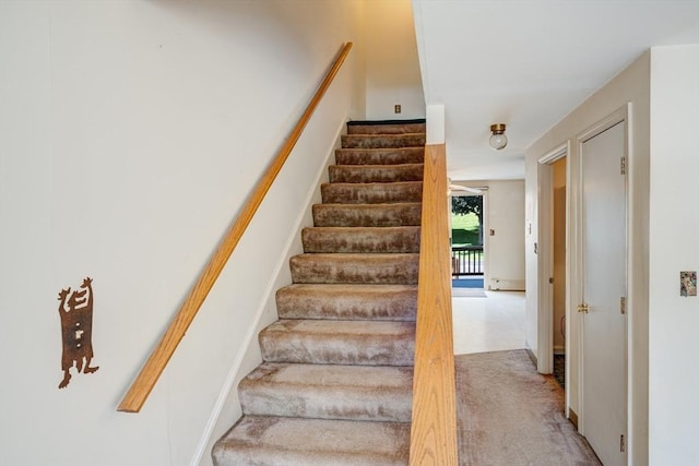90 Roper St Unit G, Lowell, MA 01852 - stairs with carpet