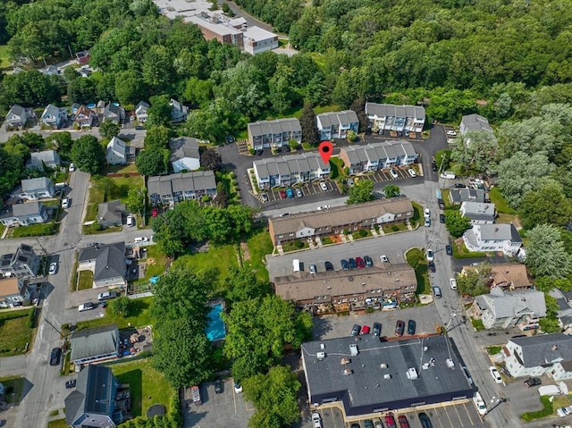 90 Roper St Unit G, Lowell, MA 01852 - aerial view of property and surrounding area featuring nearby suburban area