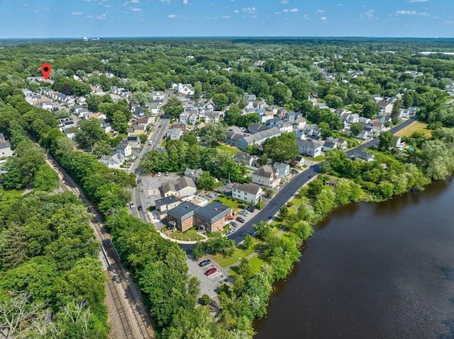 90 Roper St Unit G, Lowell, MA 01852 - aerial view of property's location with a nearby body of water