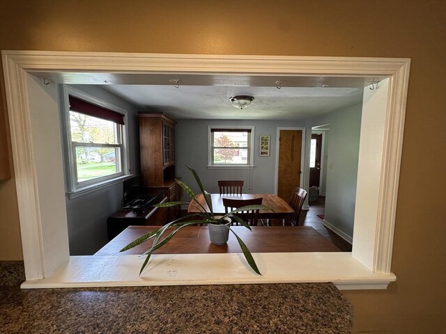 view of dining space
