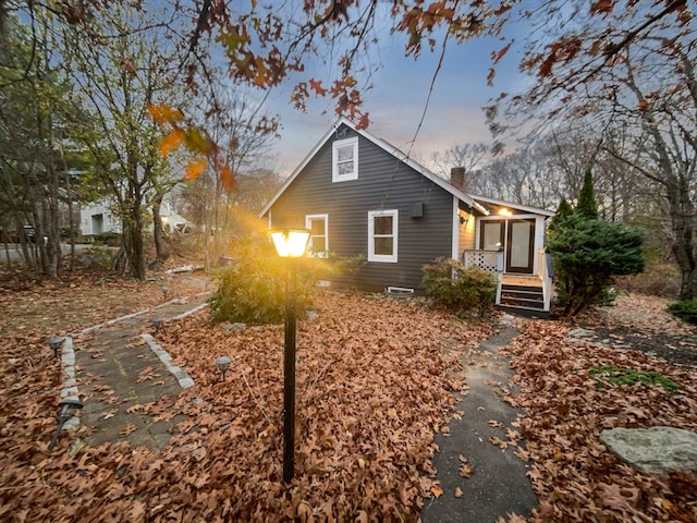 view of front of property