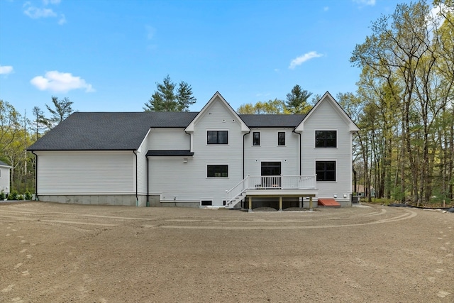 exterior space with a deck