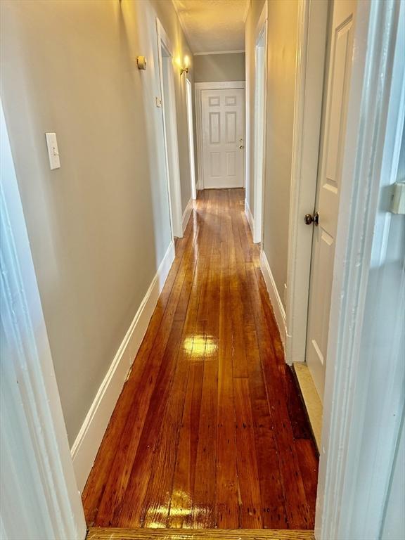 437 Ferry St Unit 1, Everett, MA 02149 - corridor with hardwood / wood-style flooring and baseboards