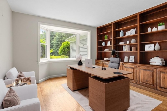 32 Twin Pond Ln, Sudbury, MA 01776 - office area featuring light wood-style flooring and baseboards